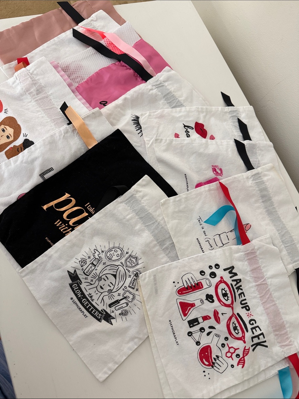 Sephora Play cloth bags, great for party favors